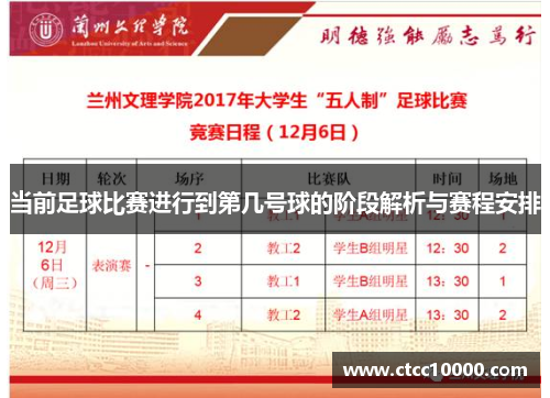 当前足球比赛进行到第几号球的阶段解析与赛程安排